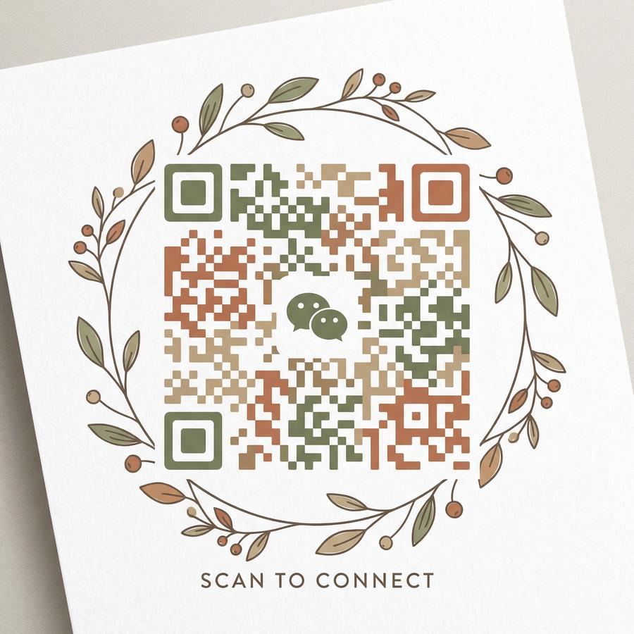 高清3D动漫商务二维码